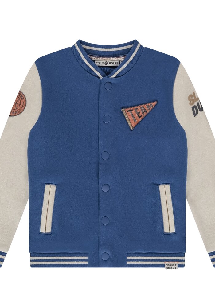 Stains and Stories boys sweatshirt blue 2
