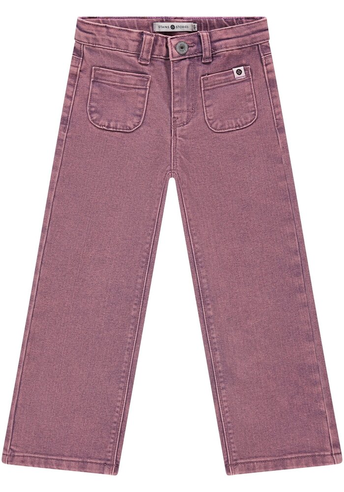 Stains and Stories girls colored denim purple
