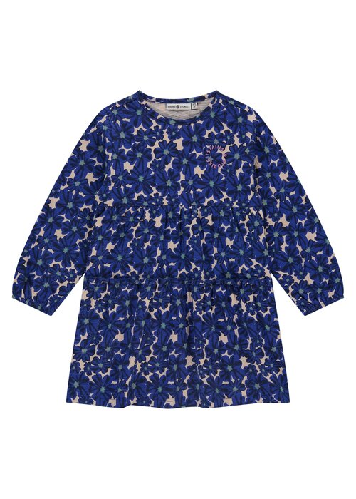 STAINS AND STORIES Stains and Stories girls dress long sleeve cobalt