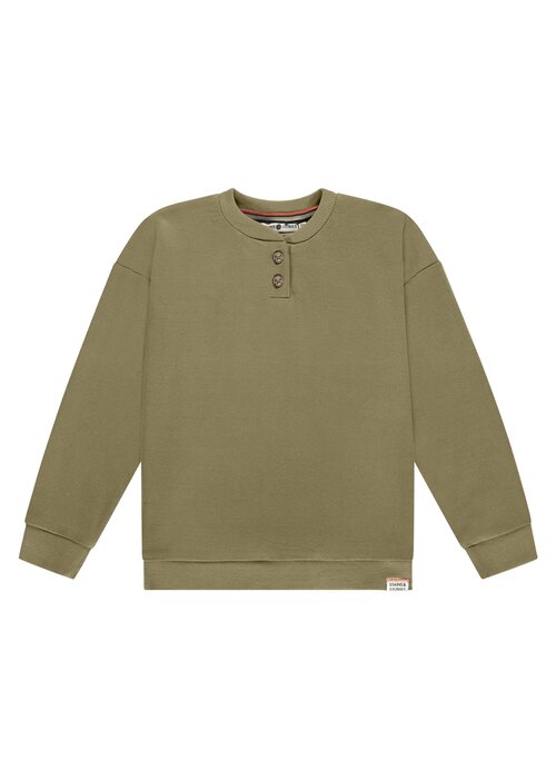 STAINS AND STORIES Stains and Stories boys t-shirt long sleeve army