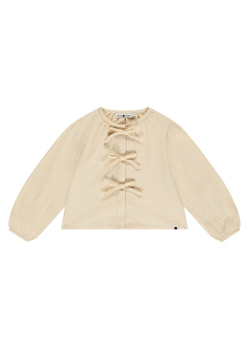 STAINS AND STORIES Stains and Stories girls blouse long sleeve cream