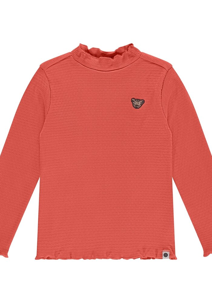 Stains and Stories girls t-shirt long sleeve grapefruit