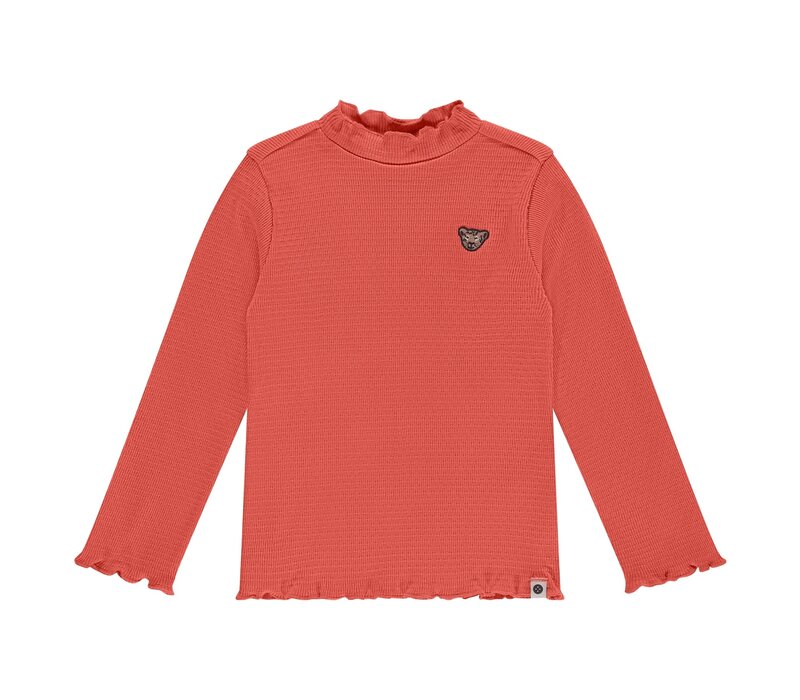 Stains and Stories girls t-shirt long sleeve grapefruit