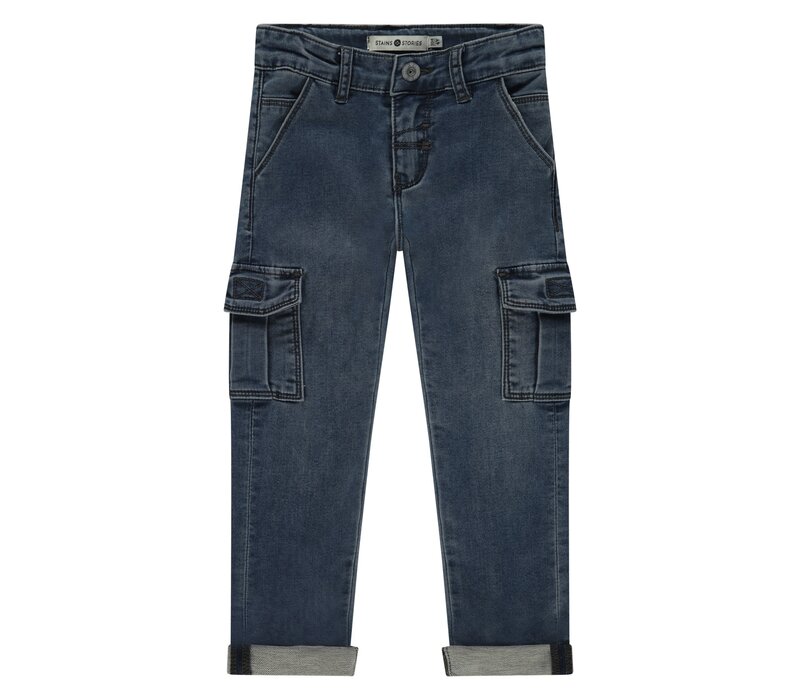 Stains and Stories boys denim worker Navy blue denim