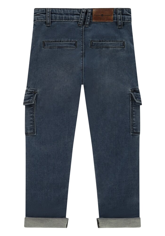 Stains and Stories boys denim worker Navy blue denim