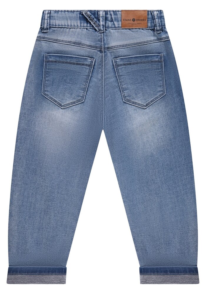 Stains and Stories boys jogg denim blue denim