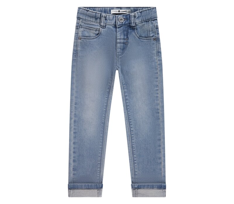 Stains and Stories boys jogg denim mid blue denim