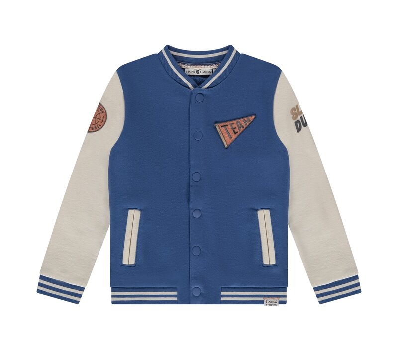 Stains and Stories boys sweatshirt blue 2