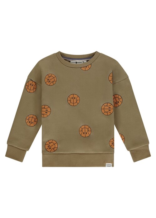 STAINS AND STORIES Stains and Stories boys sweatshirt camel