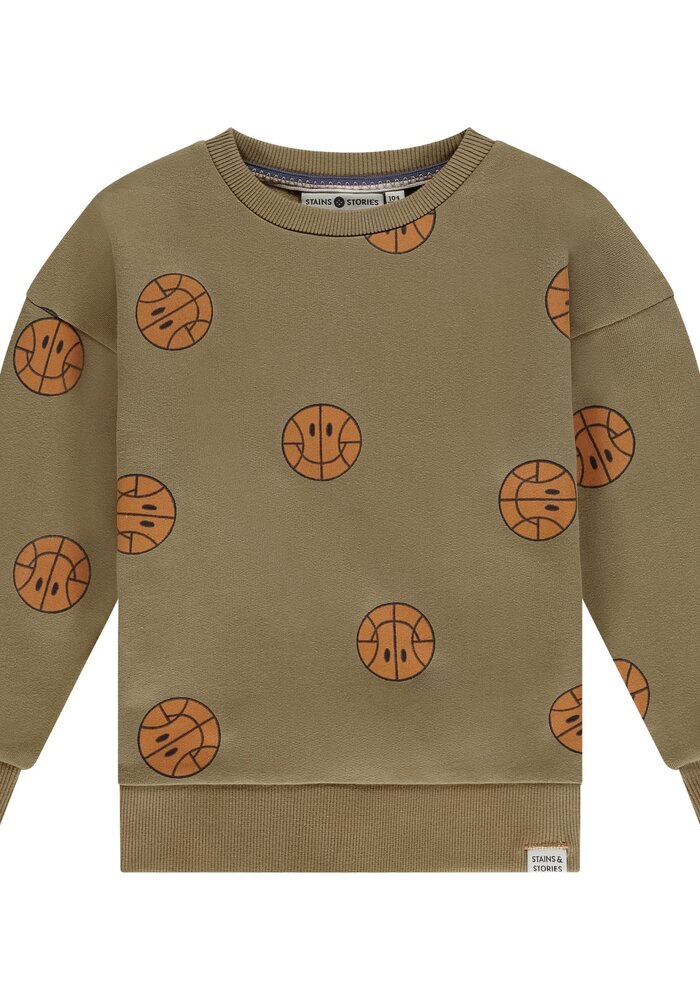 Stains and Stories boys sweatshirt camel