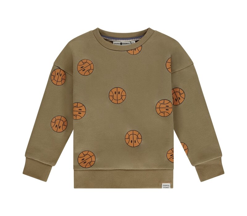 Stains and Stories boys sweatshirt camel