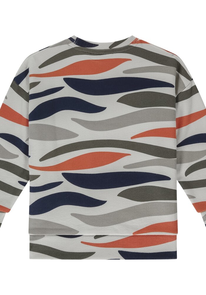 Stains and Stories boys sweatshirt off white