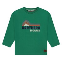 Stains and Stories boys t-shirt long sleeve Grass