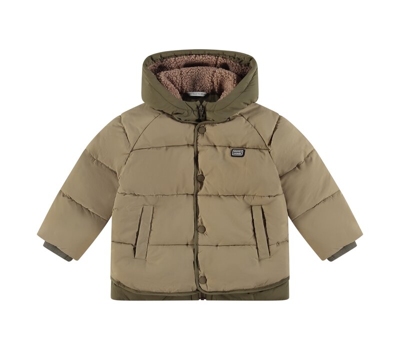 Stains and Stories boys winter jacket sand