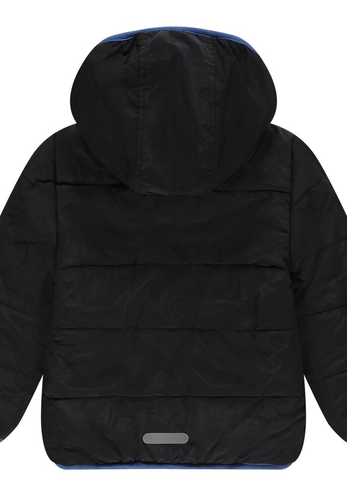 Stains and Stories boys winter teddy jacket reversible night