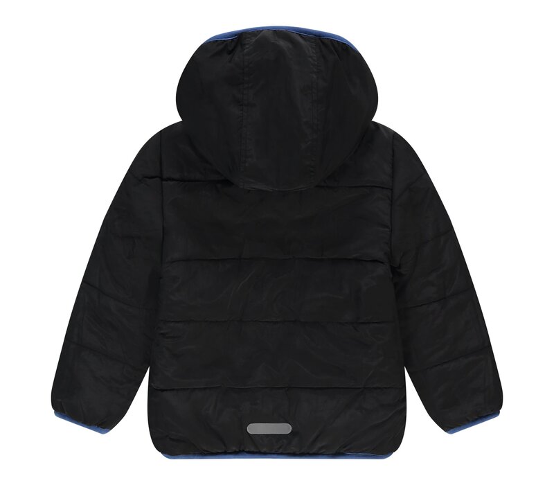 Stains and Stories boys winter teddy jacket reversible night