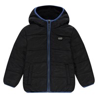 Stains and Stories boys winter teddy jacket reversible night