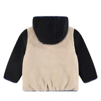 Stains and Stories boys winter teddy jacket reversible night