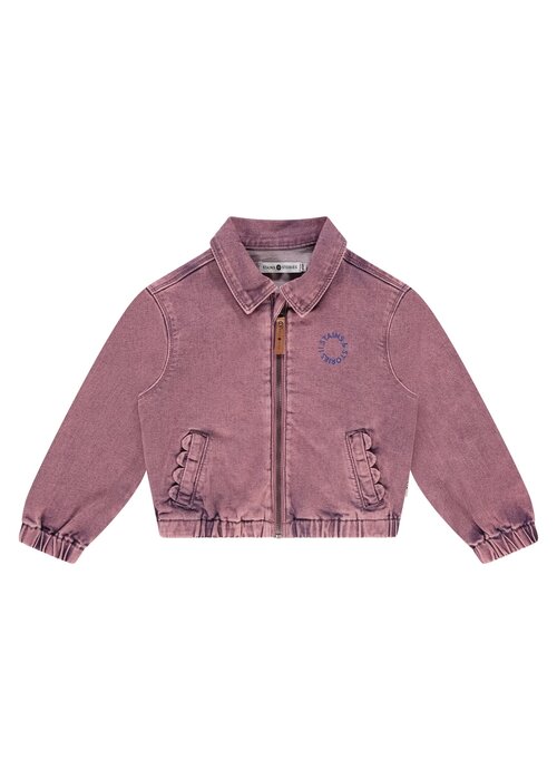 STAINS AND STORIES Stains and Stories girls colored denim jacket purple