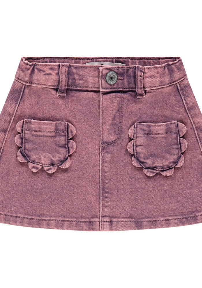Stains and Stories girls colored denim skirt purple