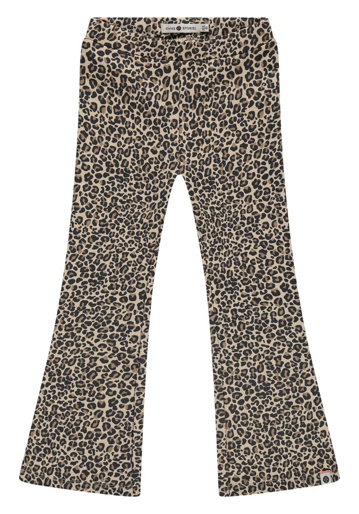 Stains and Stories girls flared pants beige