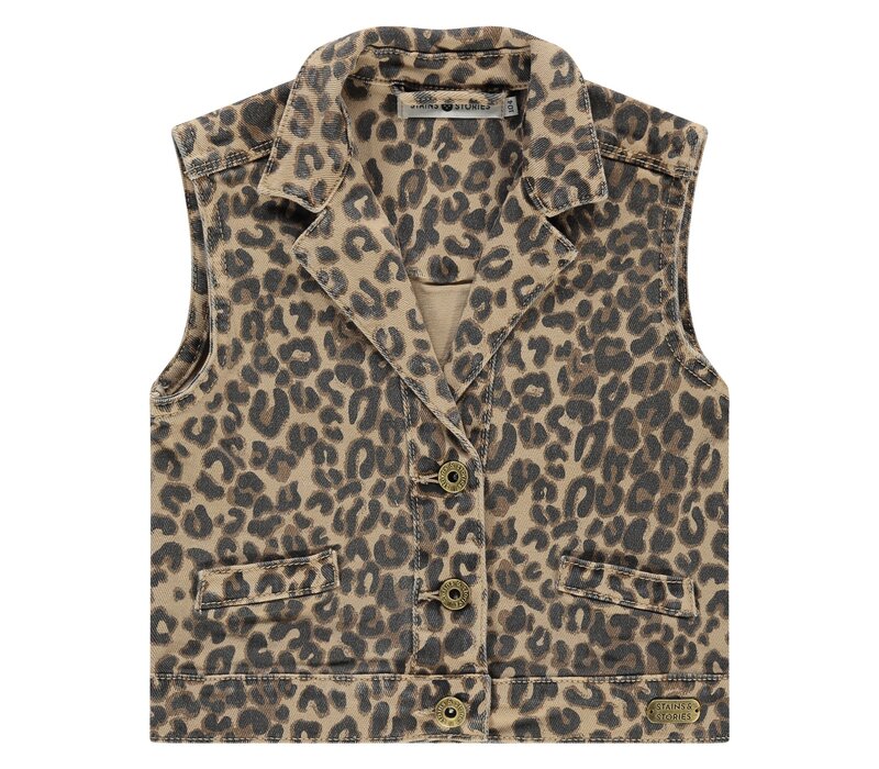 Stains and Stories girls gilet beige