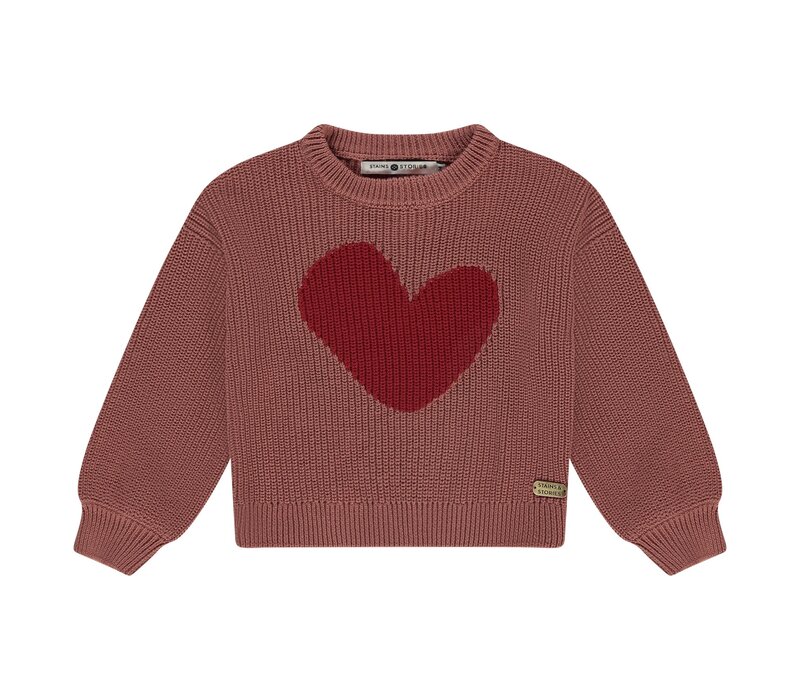 Stains and Stories girls knitted pullover Velvet Rose