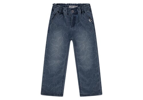 STAINS AND STORIES Stains and Stories girls printed denim wide leg Jeans Blue STAINS AND STORIES Stains and Stories girls printed denim wide leg Jeans Blue