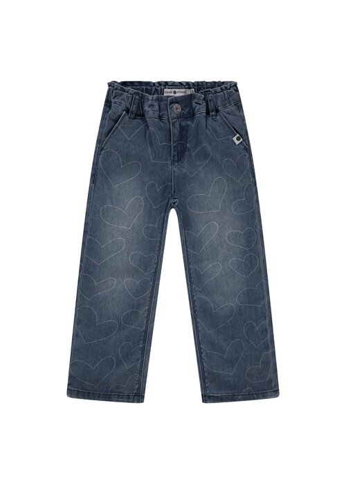 STAINS AND STORIES Stains and Stories girls printed denim wide leg Jeans Blue