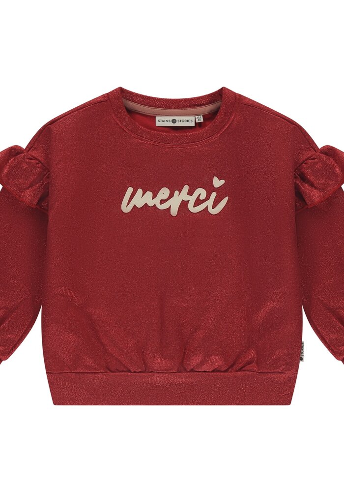 Stains and Stories girls sweatshirt Red