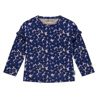 Stains and Stories girls t-shirt long sleeve cobalt