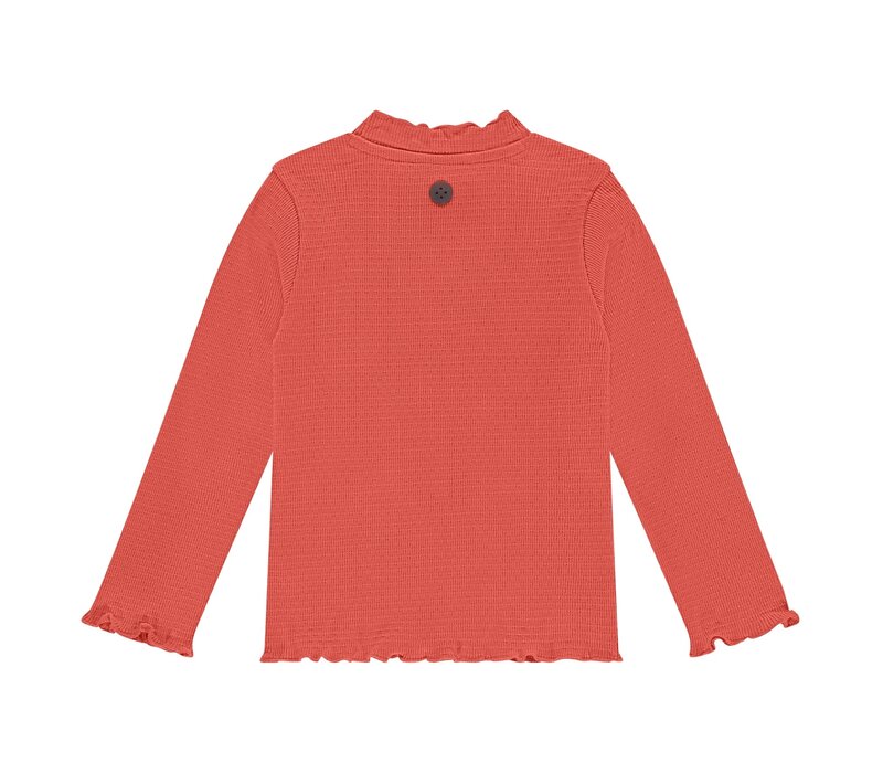 Stains and Stories girls t-shirt long sleeve grapefruit