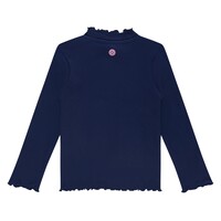 Stains and Stories girls t-shirt long sleeve navy
