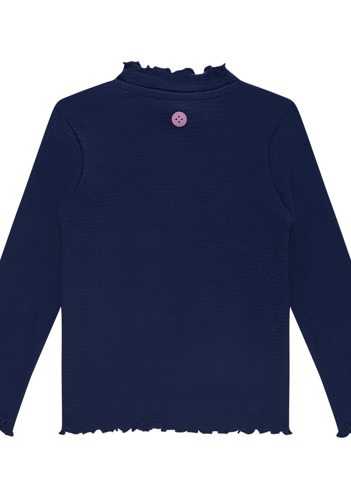 Stains and Stories girls t-shirt long sleeve navy