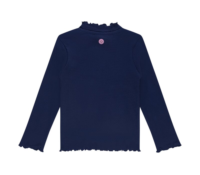 Stains and Stories girls t-shirt long sleeve navy