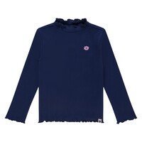Stains and Stories girls t-shirt long sleeve navy
