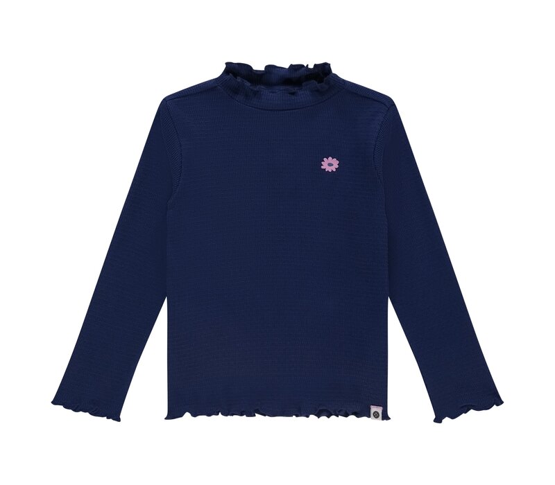 Stains and Stories girls t-shirt long sleeve navy