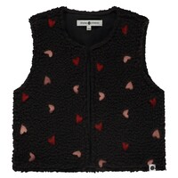 Stains and Stories girls teddy gilet Blackboard