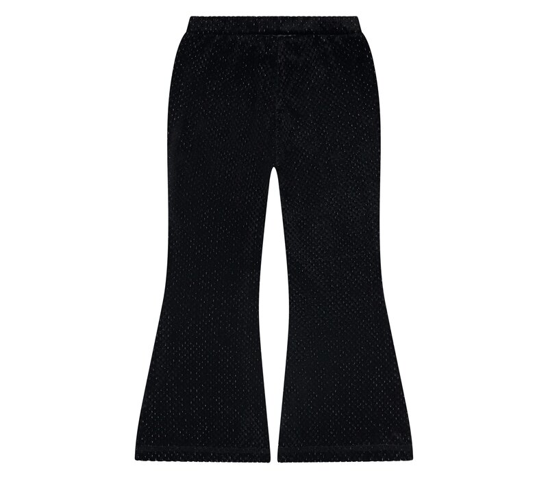 Stains and Stories girls velvet flare pants Blackboard
