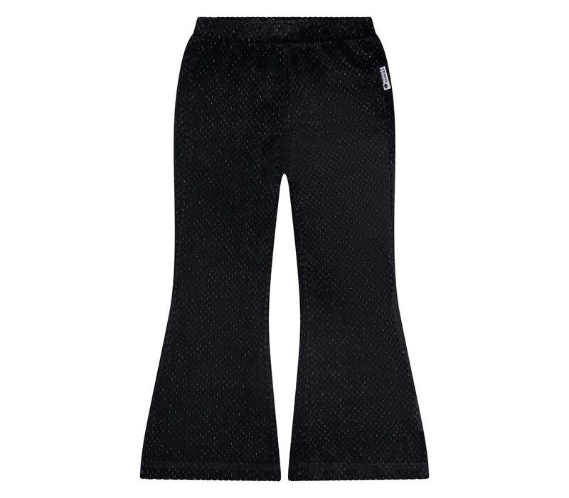 Stains and Stories girls velvet flare pants Blackboard