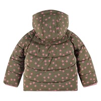 Stains and Stories girls winter jacket reversible moss