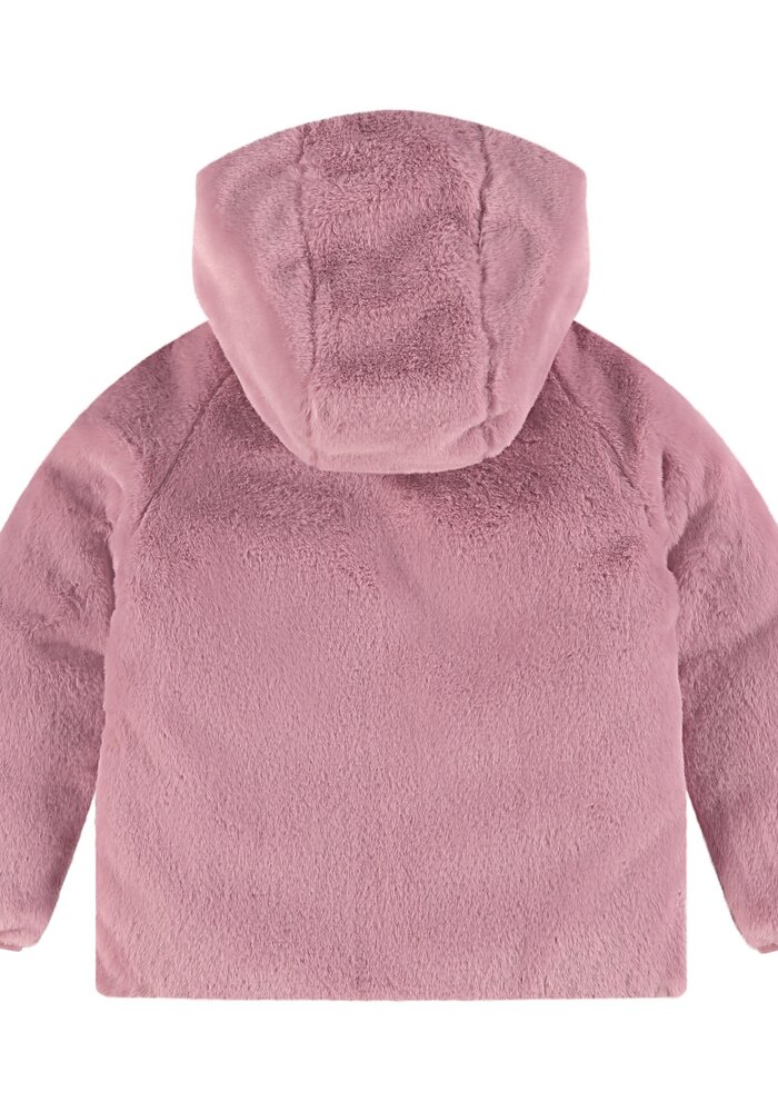 Stains and Stories girls winter jacket reversible moss