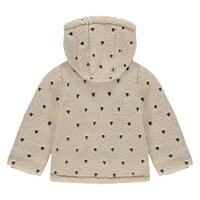 Stains and Stories girls winter teddy jacket beige