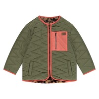 Stains and Stories girls winter jacket reversible mosss