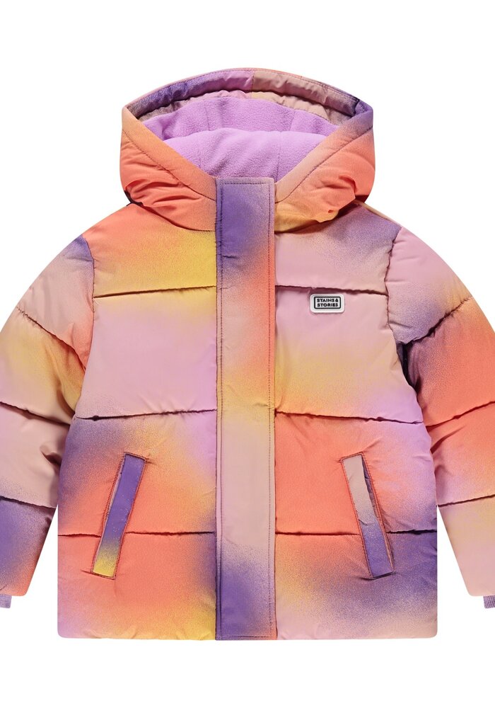 Stains and Stories girls winter jacket lilacc