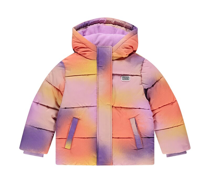 Stains and Stories girls winter jacket lilacc