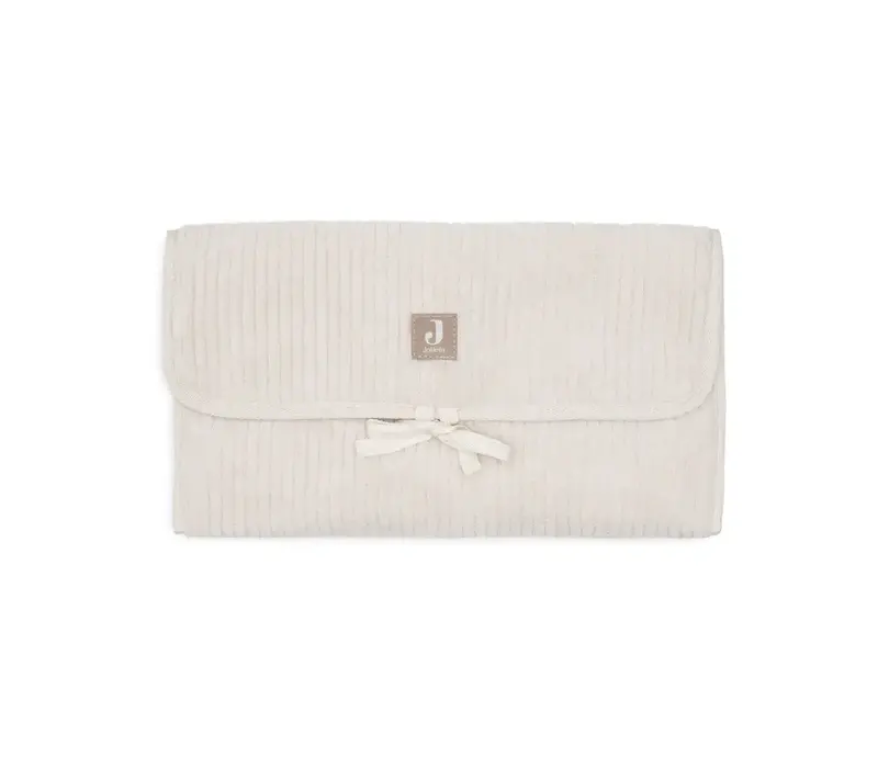 Jollein Verschoningsmat met Opbergvakken Cloudy Rib - Oatmeal