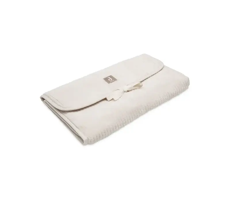 Jollein Verschoningsmat met Opbergvakken Cloudy Rib - Oatmeal