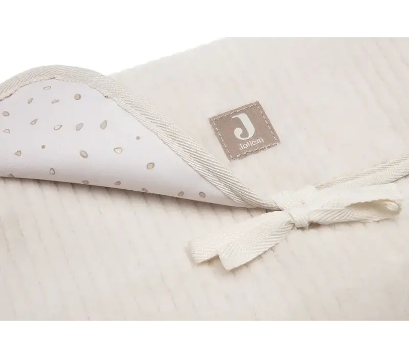 Jollein Verschoningsmat met Opbergvakken Cloudy Rib - Oatmeal