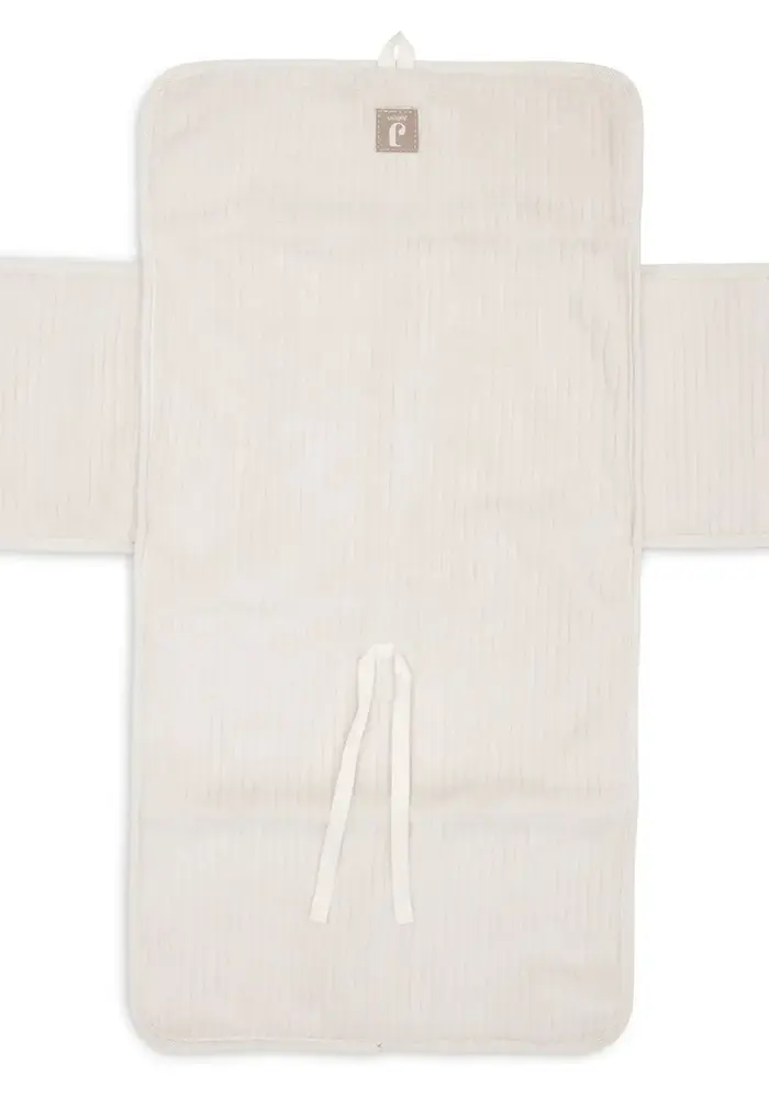 Jollein Verschoningsmat met Opbergvakken Cloudy Rib - Oatmeal